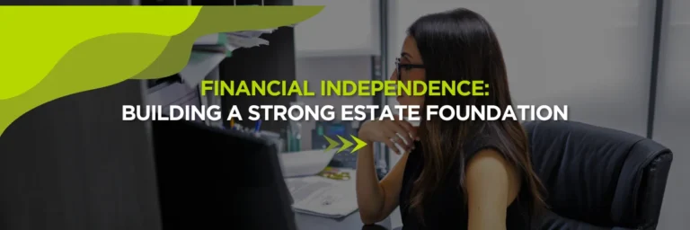 Financial independence strong foundation concept