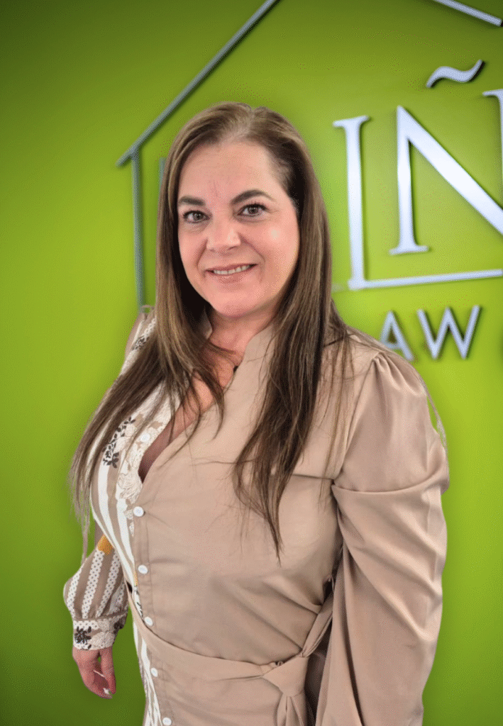 Woman smiling in professional attire